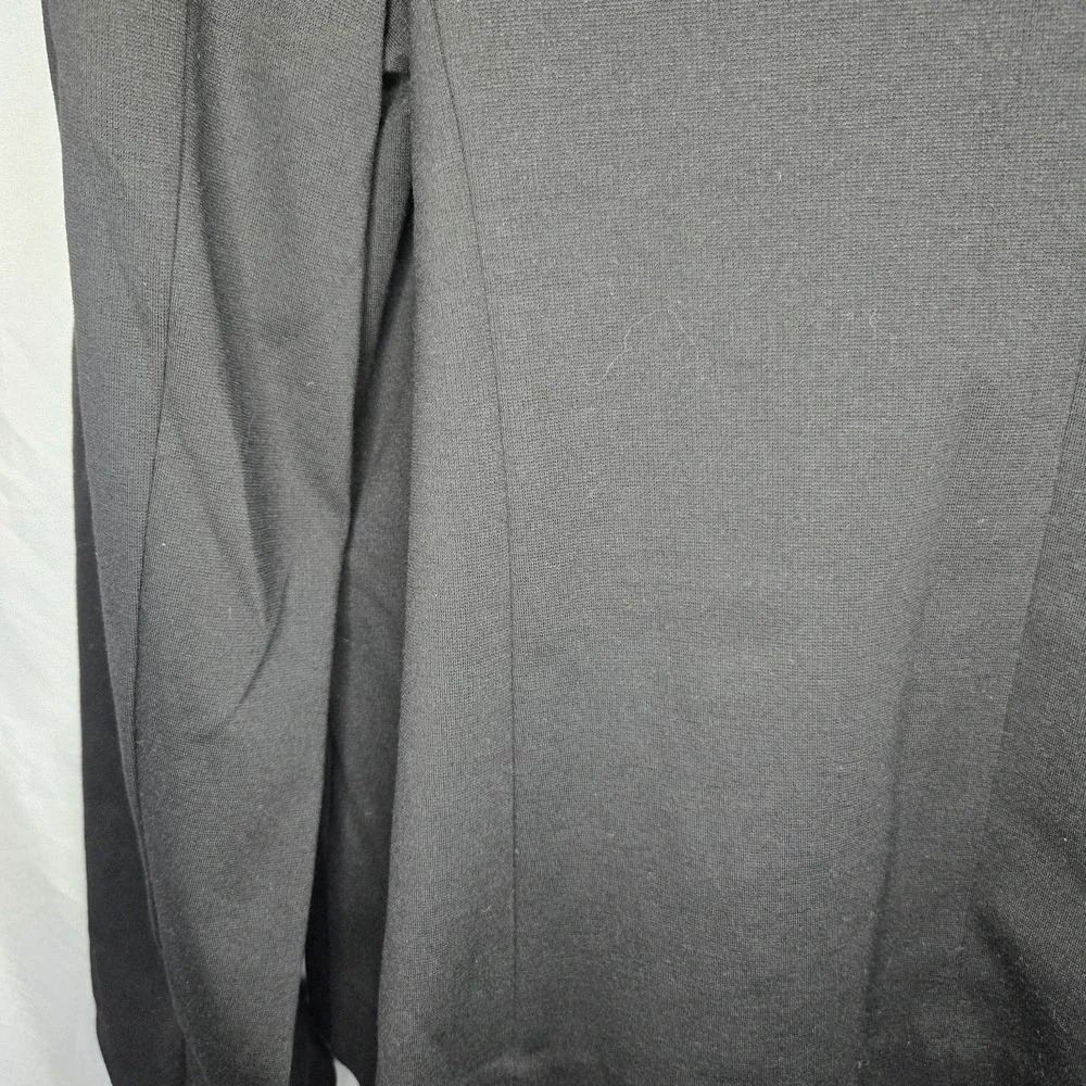 Company Ellen Tracy Ponte Knit Blazer Decorative Button Women's XL Black - Picture 6 of 12